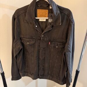 Levi Strauss Trucker Jacket Gray Men’s Large Cotton-NWT